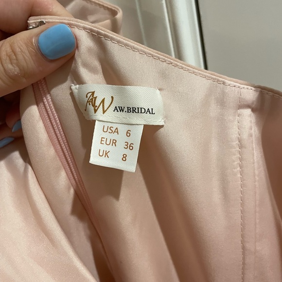 Pink Bridesmaid’s Dress from AW Bridal - Picture 3 of 4